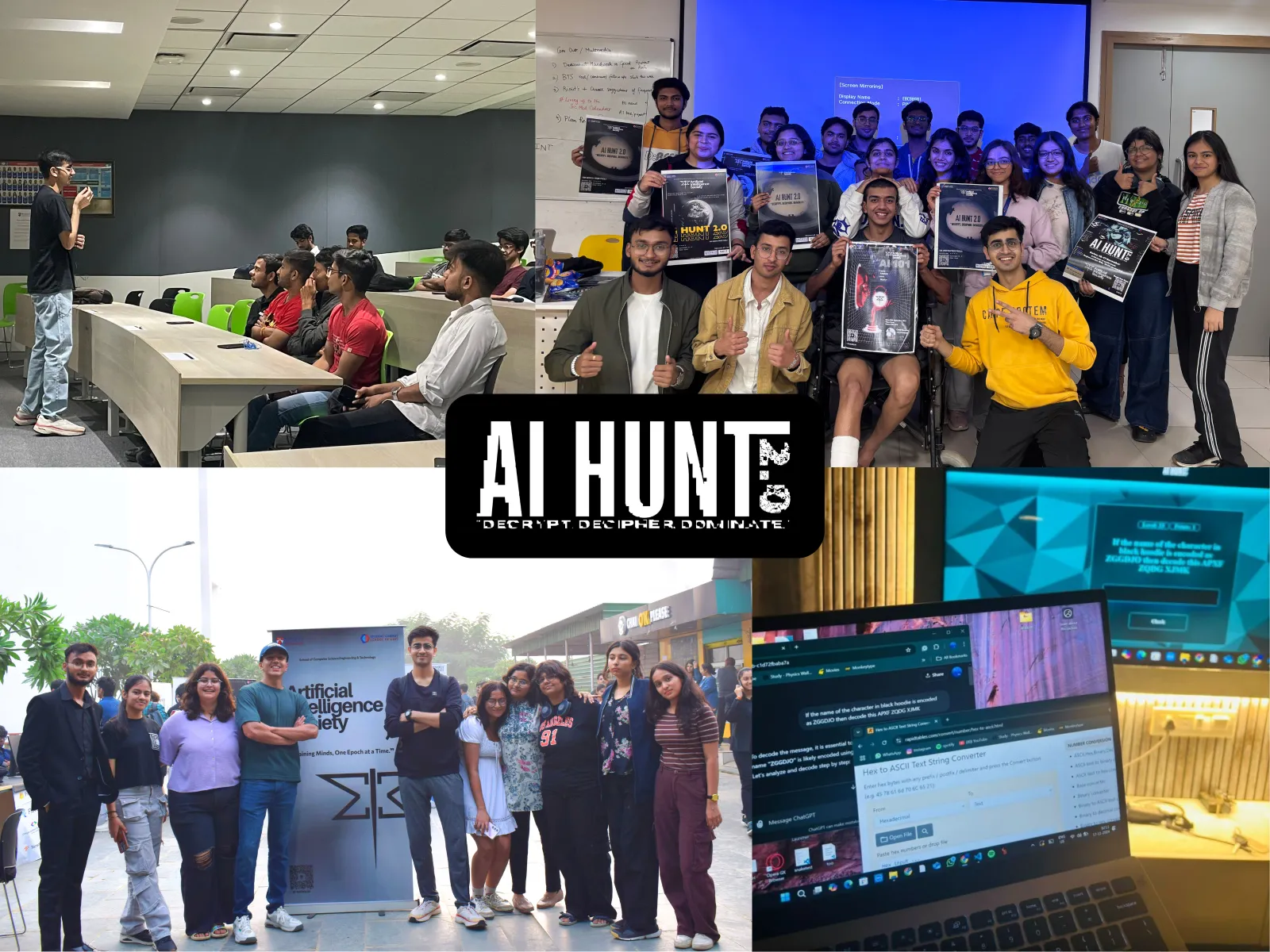 Teams competing in the AI Hunt 2.0 algorithmic challenge